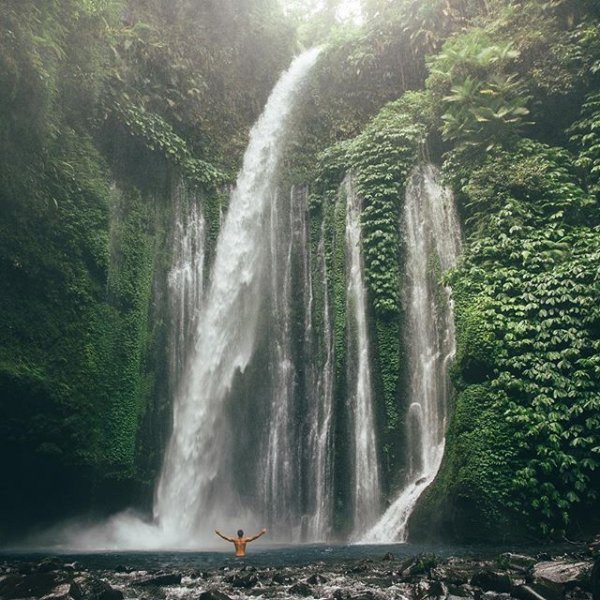 waterfall, nature, landform, water feature, water,