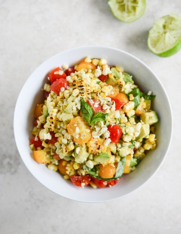 Grilled Corn and Tomato Salad