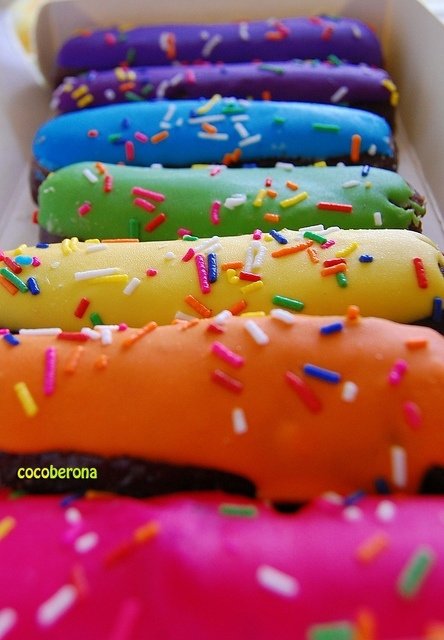 Rainbow Éclairs