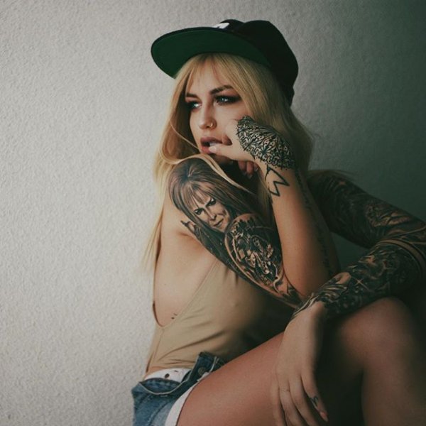 person, hair, tattoo, art, thigh,