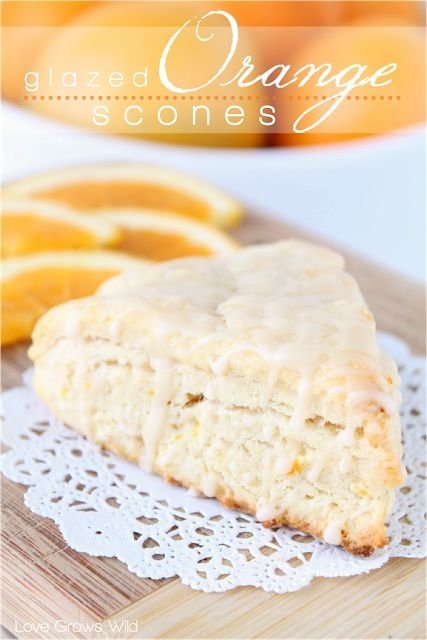 Glazed Orange Scones