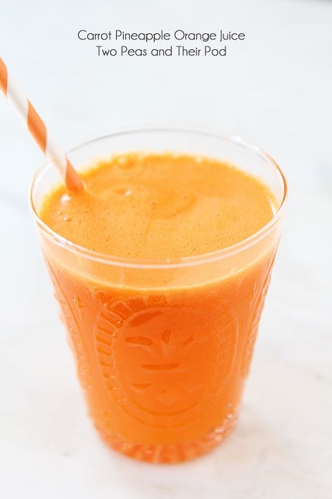 Carrot, Pineapple and Orange Juice is Sweet and Refreshing and Perfect for Summer