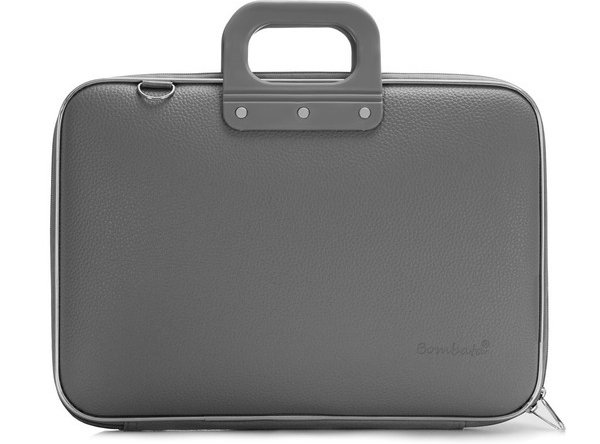 Classic Laptop Briefcase, Grey