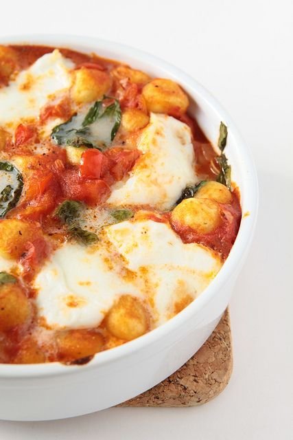 Oven Baked Gnocchi with Mozzarella