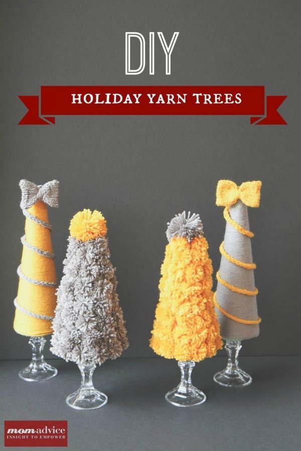 Holiday Yarn Trees