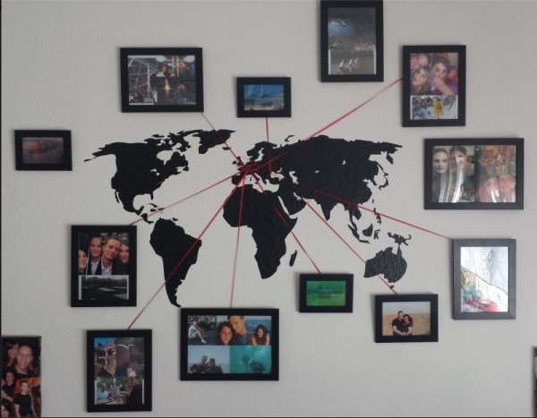 World Map Wall Decoration