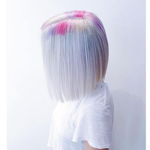 Platinum Bob with Rainbow Roots