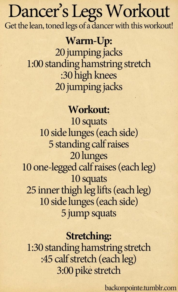 Dancer's Legs Workout