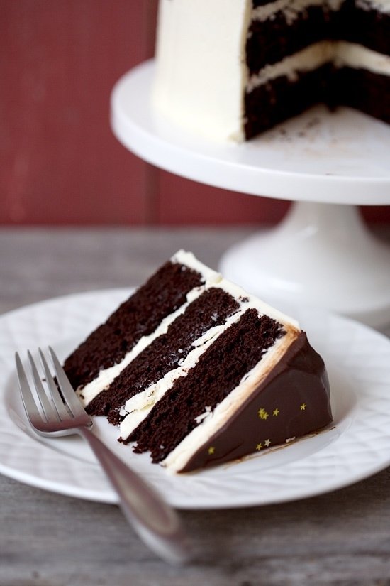 Blackberry Red Wine Chocolate Cake