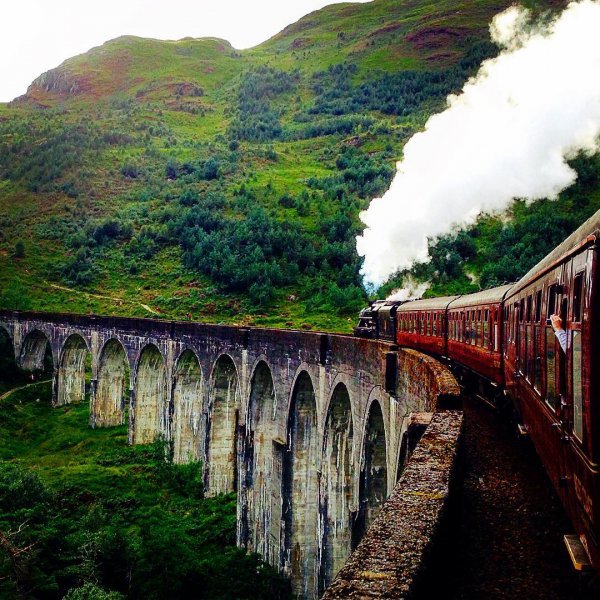 nature, highland, viaduct, transport, bridge,