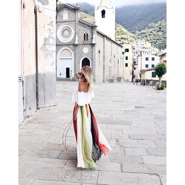 Church of San Giovanni Battista of Riomaggiore, clothing, dress, bridal clothing, gown,