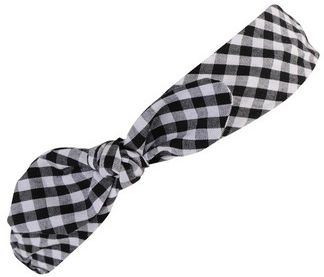 Gingham Print Headwrap