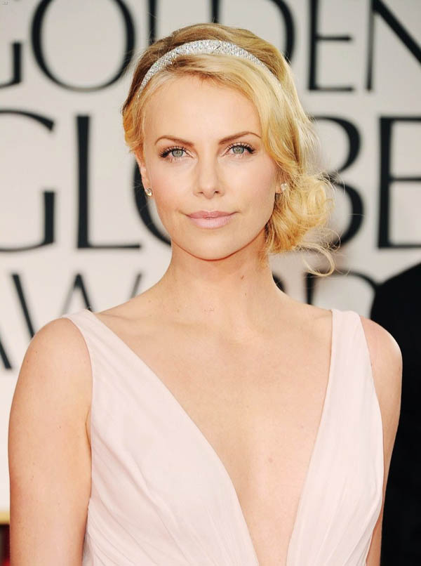 Charlize Theron’s Side Bun