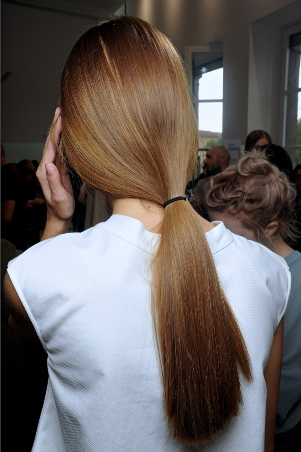 Neat Ponytails at Jil Sander