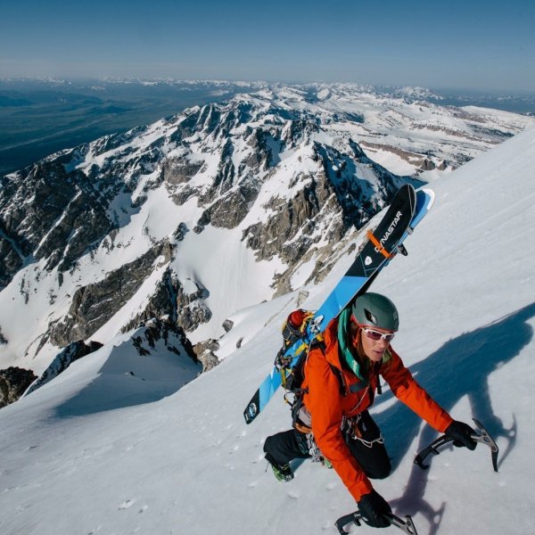 mountain, telemark skiing, snow, geological phenomenon, mountain range,