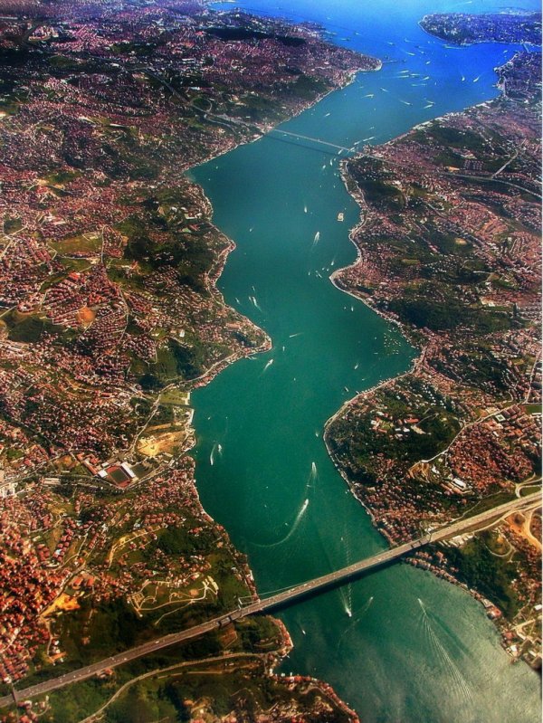 Swim in the Bosphorus, the Waters That Separate Europe and Asia, Istanbul, Turkey