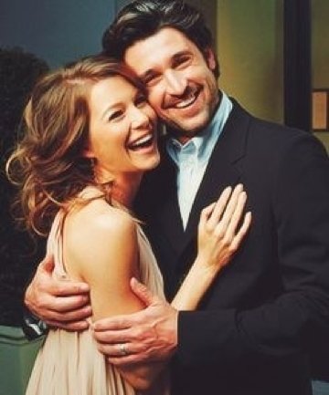 Patrick Dempsey and Ellen Pompeo on "Grey's Anatomy"