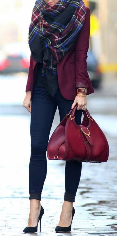 Burgundy Bag