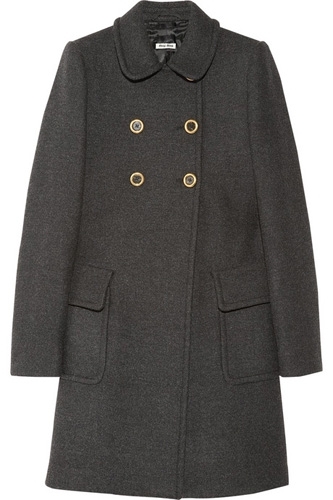 Miu Miu Wool Princess Coat