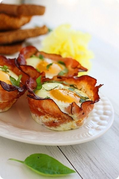 Crisp Ham and Egg Cups