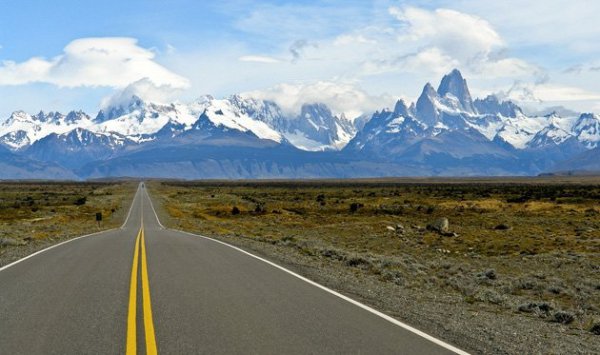 Fitz Roy, Monte Fitz Roy, mountainous landforms, road, mountain,