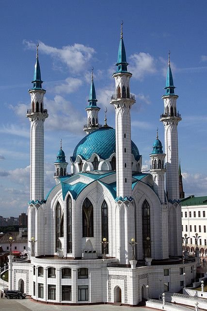 Kazan Kremlin, Qolsharif Mosque,landmark,building,place of worship,byzantine architecture,