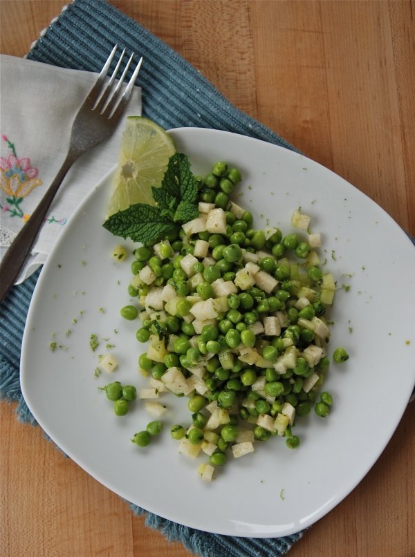 Cucumber and Baby Pea Salad