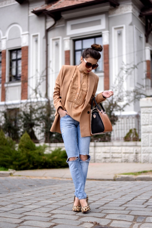 Shades of Brown and Leopard Shoes