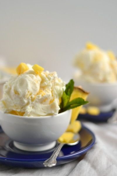 Honey Pineapple Greek Frozen Yogurt