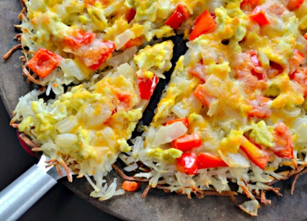 Hash Brown Crust Breakfast Pizza