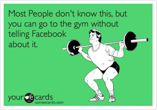 Get to the Gym without Getting Social?