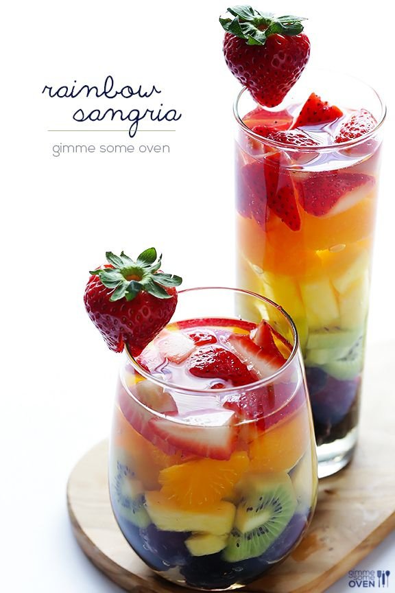 Easy Rainbow Sangria