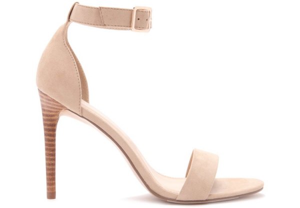 Taupe Faux Suede Sandals