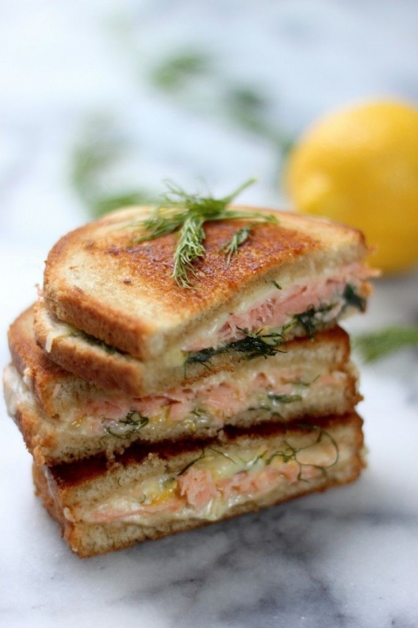 Smoked Salmon & Gruyere Grilled Cheese