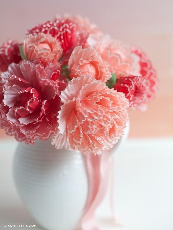 Cupcake Wrapper Peonies