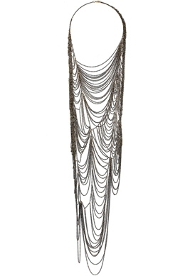 Topshop Premium Cobweb Necklace