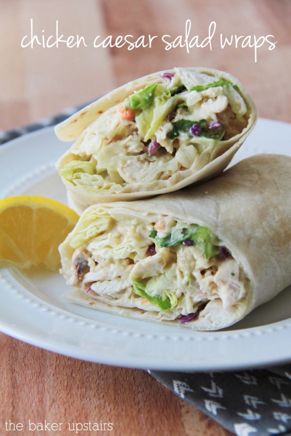 Chicken Caesar Salad Wraps