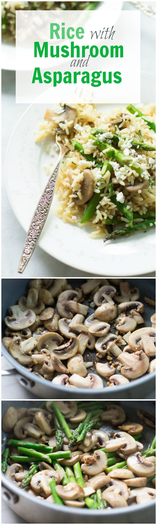 Rice with Mushroom & Asparagus