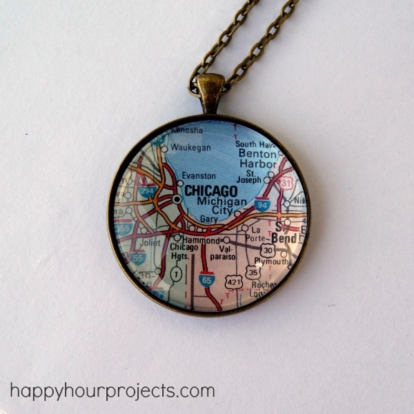 How to Make a Glass Map Necklace