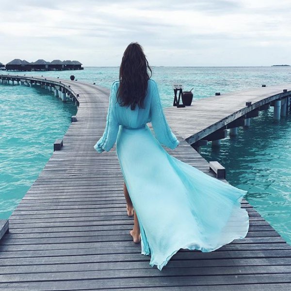 blue, clothing, sea, dress, vacation,