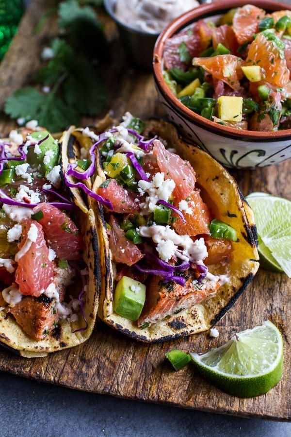 Cuban Fish Tacos with Citrus Mango Slaw