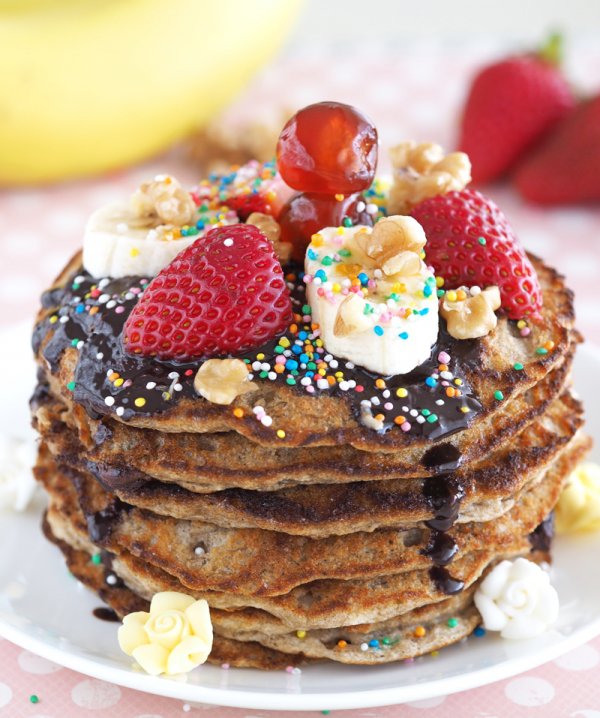 Banana Split Pancakes