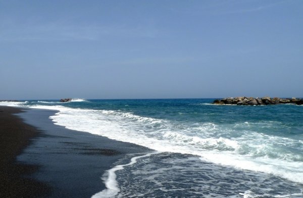 Kamari Beach, Santorini, Greece