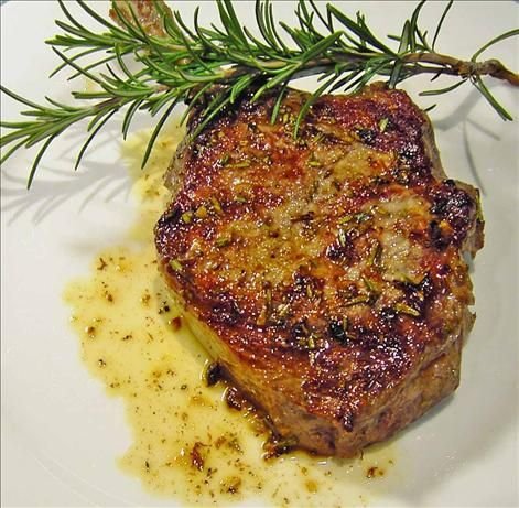 Pan Seared Veal Chops with Rosemary