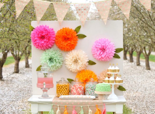 Tissue Paper Dahlias