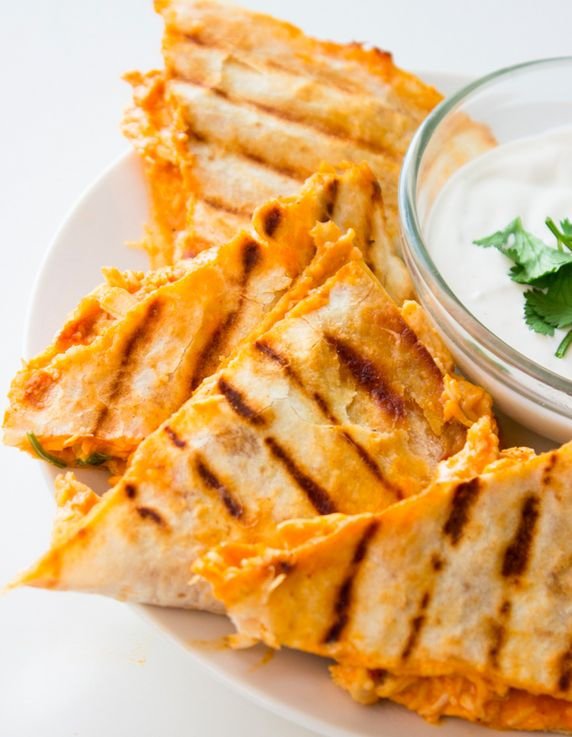 Buffalo Chicken Quesadillas