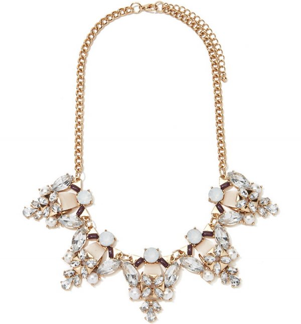 Faux Pearl Statement Necklace