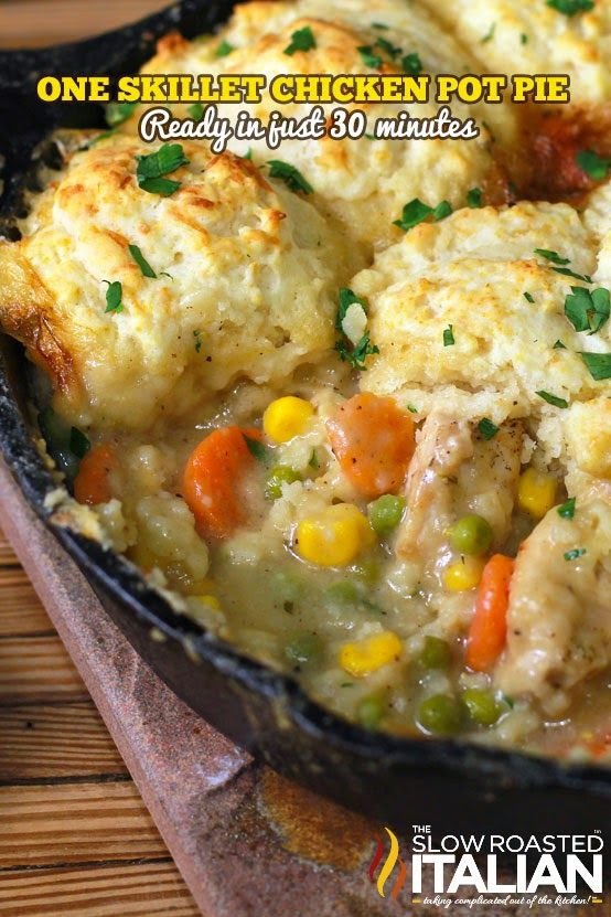 One-Skillet Chicken Pot Pie