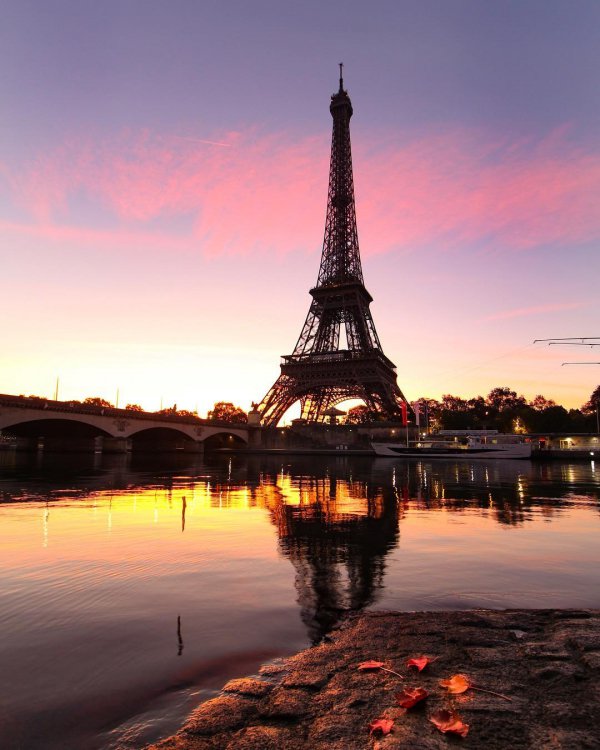 reflection, landmark, sky, dawn, tower,