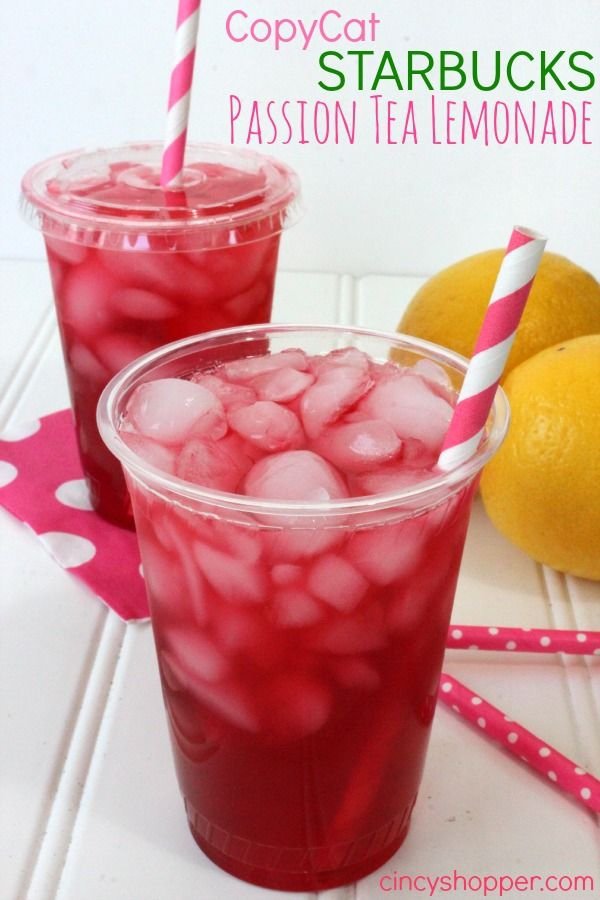 Copycat Starbucks Passion Tea Lemonade